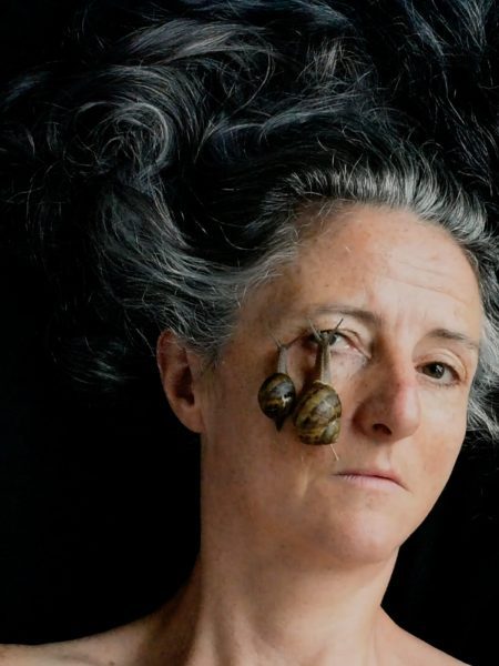 Trish Morrissey, Self Portrait With Two Snails Still