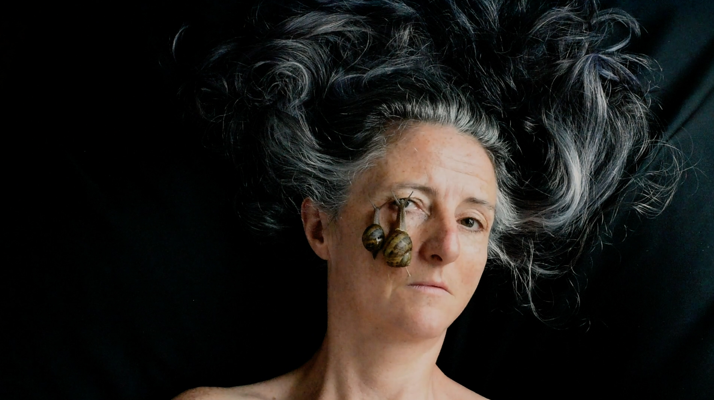 Trish Morrissey, Self Portrait With Two Snails Still